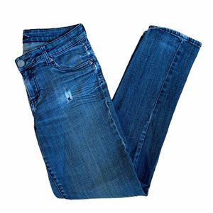Kut From The Kloth Distressed Straight Jeans 8